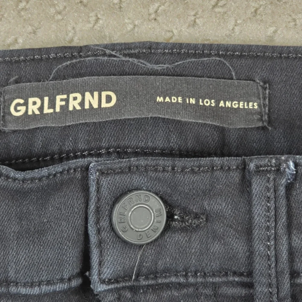 GRLFRND Kendall Skinny Jeans Size‎ 23 Black Westside Mid-Rise Stretch Normcore